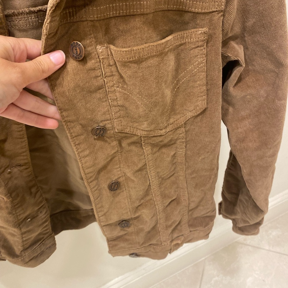 NYDJ Not Your Daughter’s Jeans Brown Tan Corduroy Jacket Size Small Pockets - Picture 4 of 9